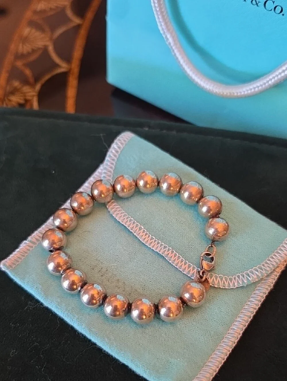 Tiffany & Co. Silver Bead Bracelet